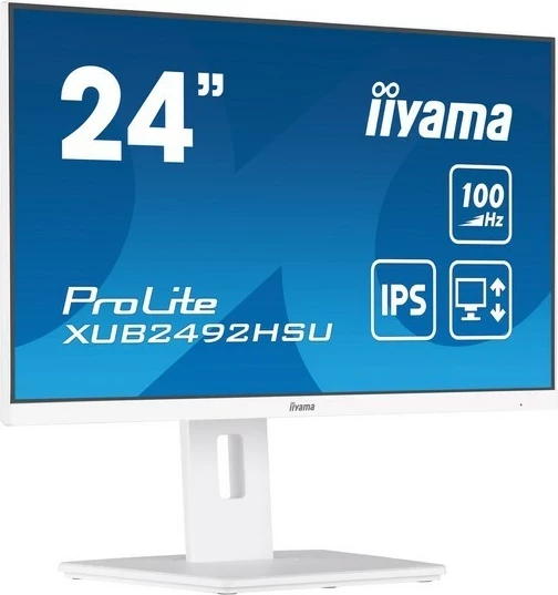 Monitor iiyama ProLite XUB2492HSU-W6, 24'', IPS, Full HD, 0,4ms, 100Hz, e bardhë