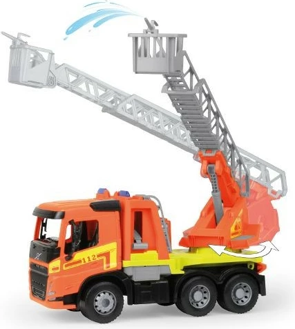 Kamion zjarfikës lodër Lena Volvo FMX Worxx me shkallë, multikolor