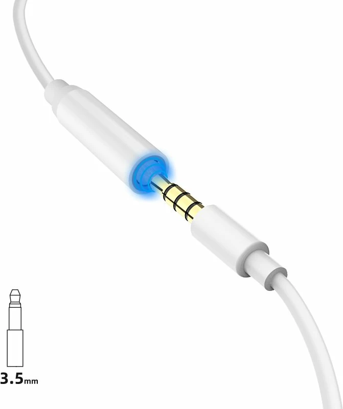 Adapter audio Dudao L16i, Lightning në 3.5 mm, i bardhë