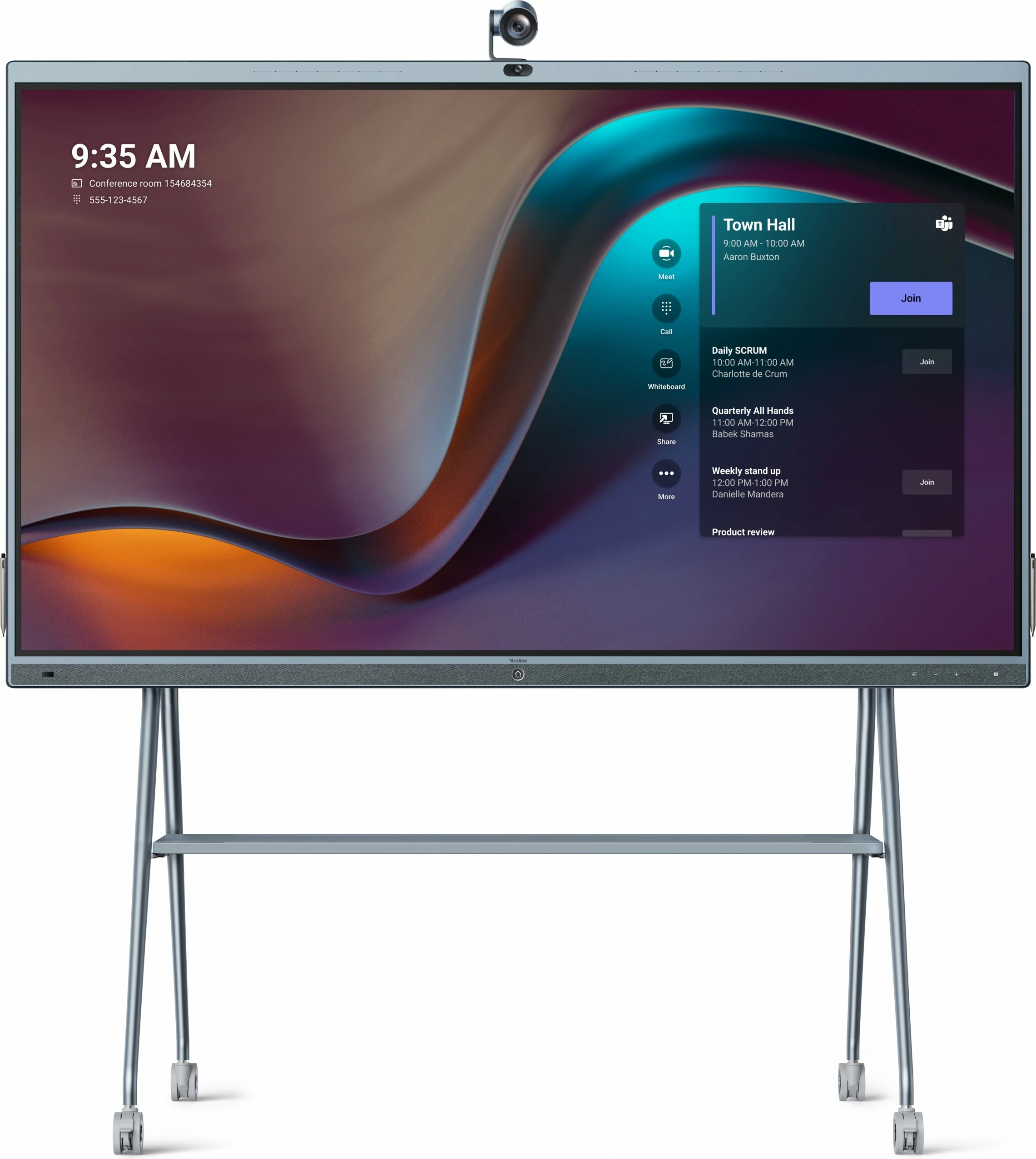 Pllakë digjitale Yealink MeetingBoard 86"/MB86-A001, 4K, LED, Wi-Fi