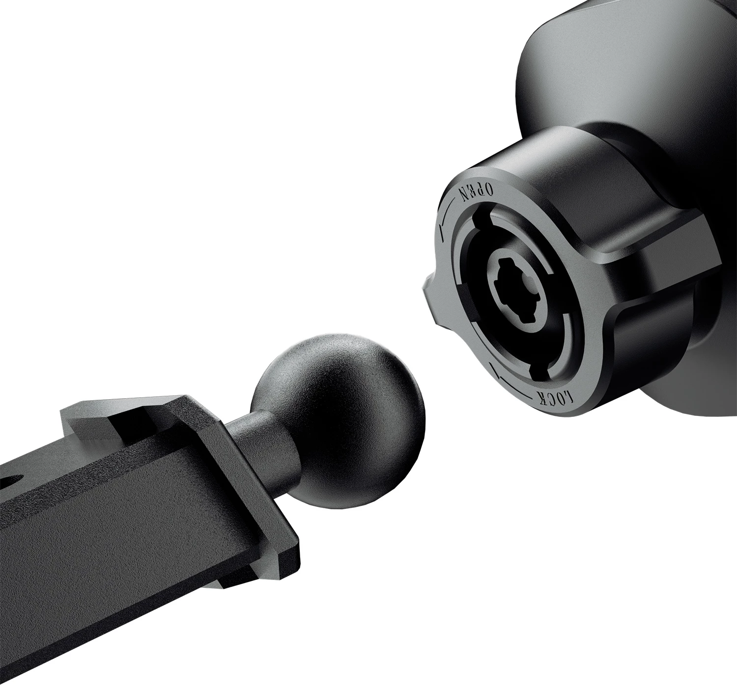 Mbajtës magnetik për celular Dudao F6Max me krah teleskopik, i zi