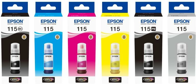 Shishe boje printeri, Epson 115 EcoTank C13T07C14A, pigment, 70 ml, e zezë