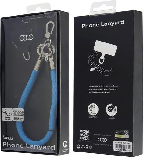 Litar telefoni Audi Universal, 28cm x 8mm, Kaltër