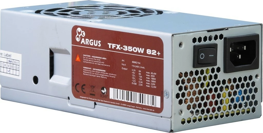 Furnizues energjie Inter-Tech TFX-350W, 350W, 80 PLUS, gri