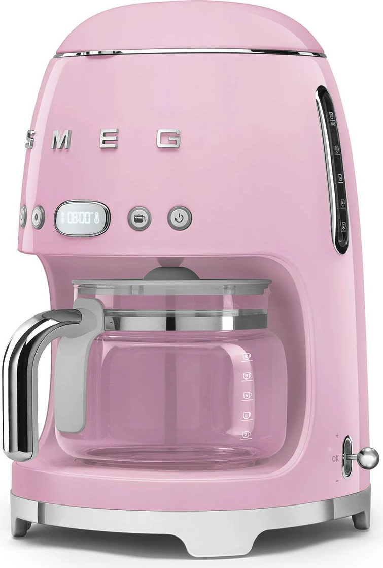 Aparat kafe SMEG DCF02PKEU, stil i viteve '50, rozë