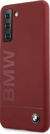 Mbështjellës BMW Silicone Signature Logo për Samsung Galaxy S21+, i kuq