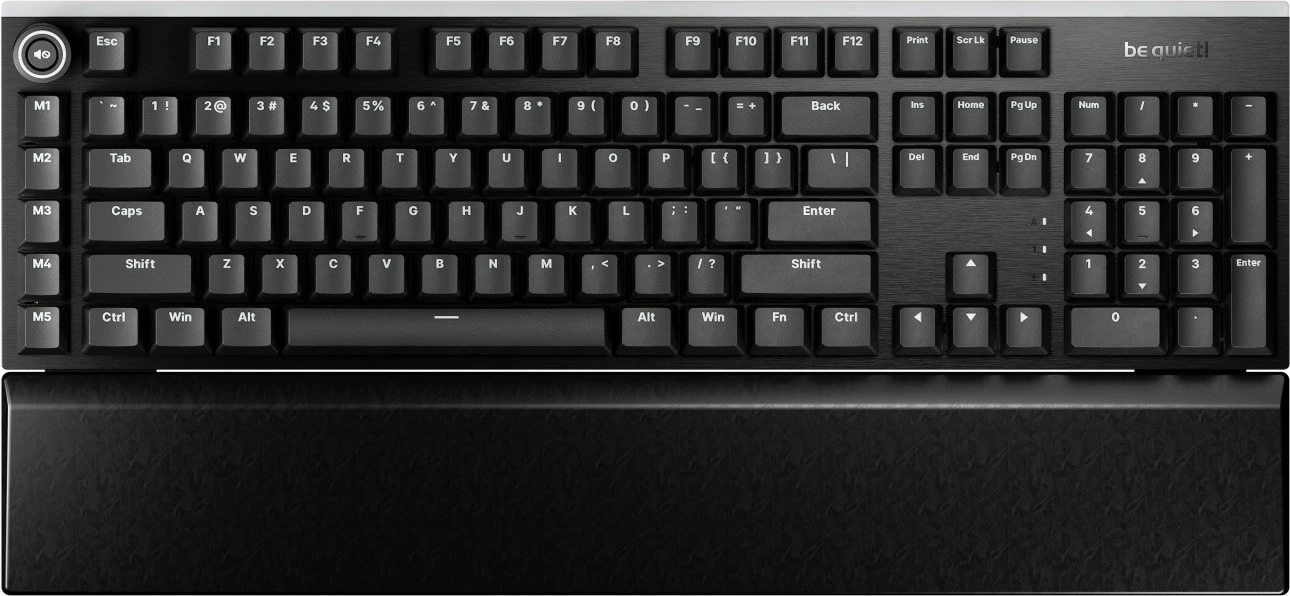 Tastierë mekanike be quiet! Light Mount Silent Linear US ANSI, wireless, ARGB, e zezë