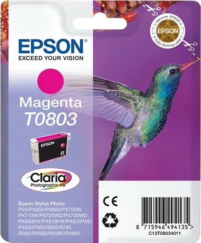 Toner Epson T0803 Claria Photographic Ink magenta 7.4ml