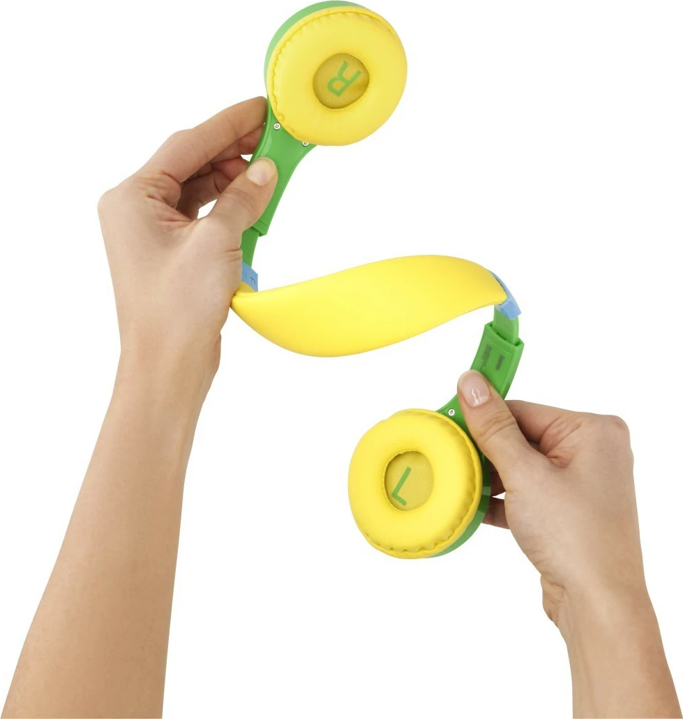 Kufje Hama Kids Guard, mbi vesh, me kufizues volumi, Jeshile/Verdhë