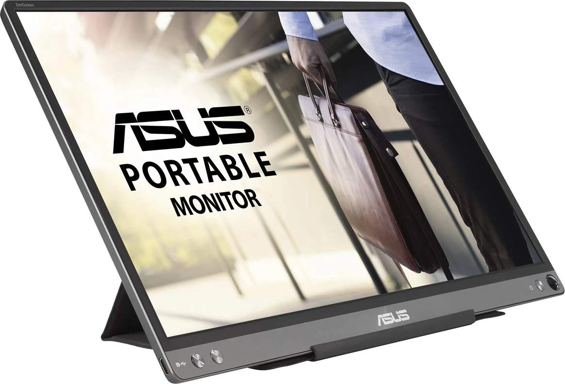 Monitor Portativ ASUS ZenScreen MB16ACE, 15.6", Full HD, LED, Gri