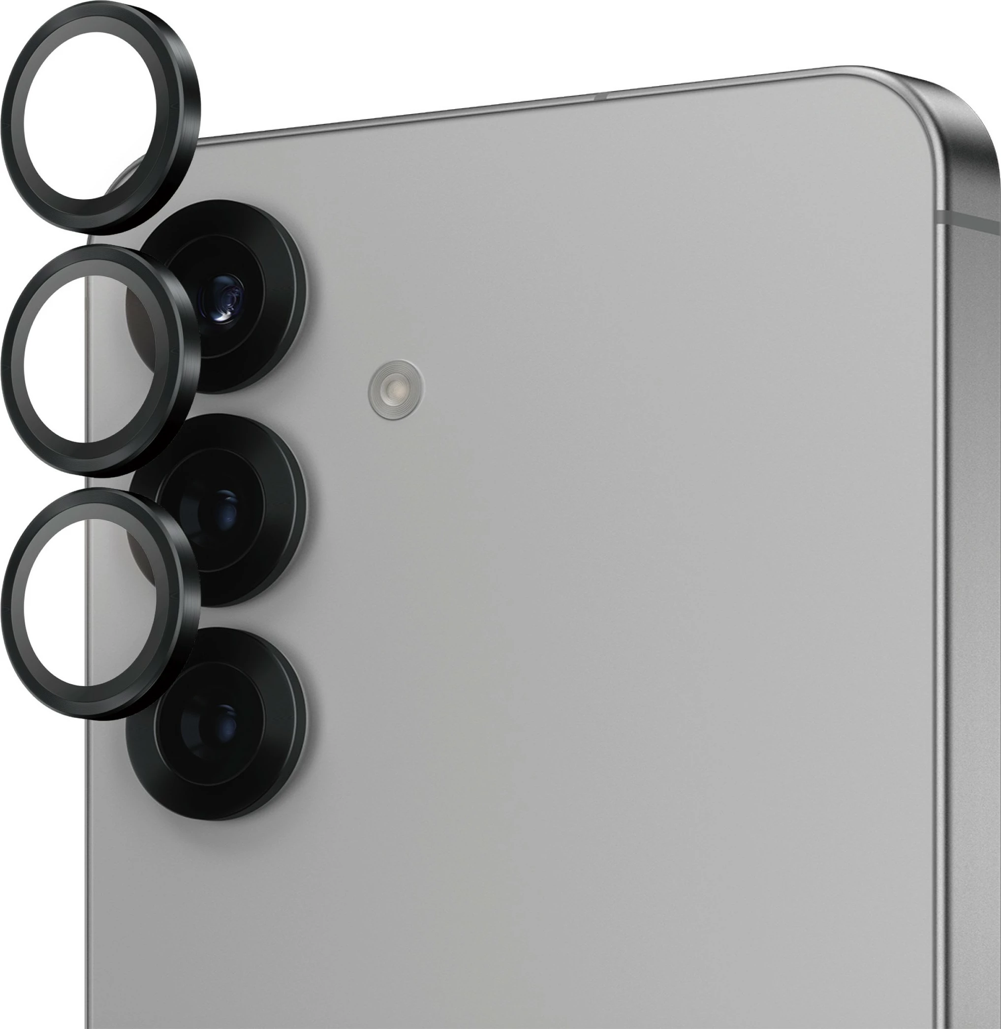 Mbrojtës lente PanzerGlass Hoops për Samsung Galaxy S25, i zi