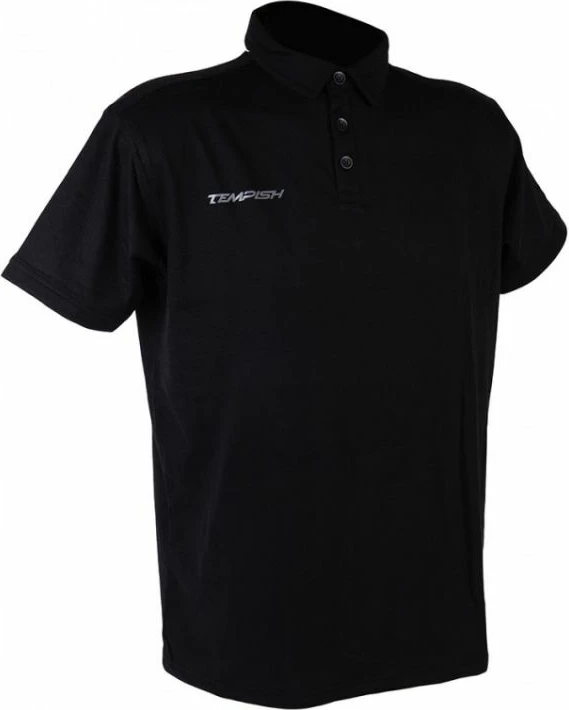 Fanellë polo për meshkuj Tempish Teem 2, ngjyrë e zezë