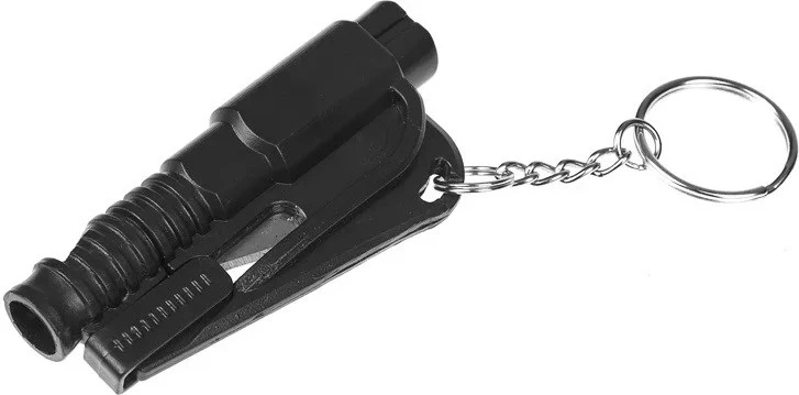 Mjet emergjence GUARD YC-004-BL me bilbil, thikë rripi dhe thyes xhami, zi