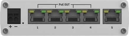 Switch Teltonika TSW101, 5 porte, PoE+, Metallic