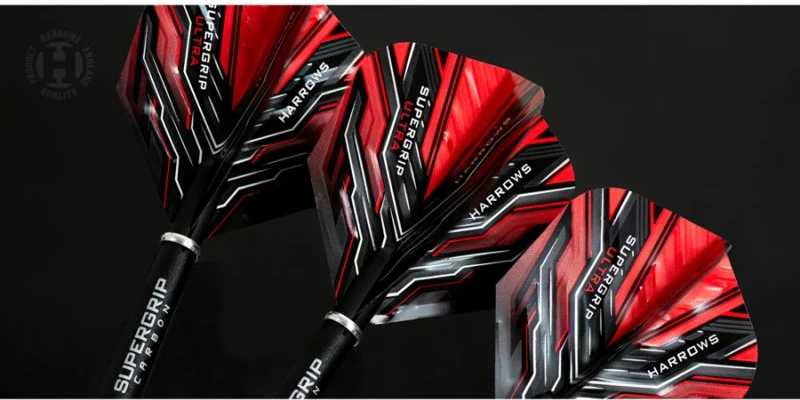 Shigjeta darts Harrows për meshkuj/femra, të zeza/të kuqe