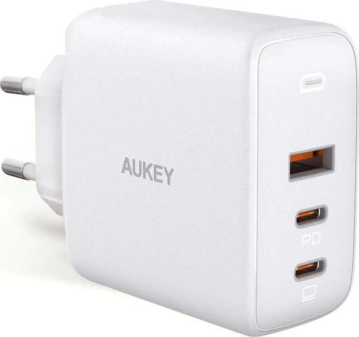 Karikues muri AUKEY PA-B6S Omnia Mix, 90W, 3xUSB (2xUSB-C + 1xUSB-A), i bardhë