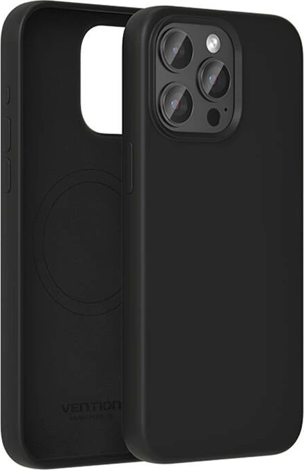 Mbështjellës Vention KUEB0-40 për iPhone 14 Pro Max, silikon, i zi