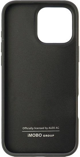 Mbështjellës Audi për iPhone 16 Pro Max 6.9", lëkurë sintetike, i zi, Hardcase