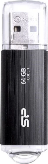 USB Flash Drive Silicon Power Blaze B02, 64GB, Lloji A, Gjen 1, e zezë