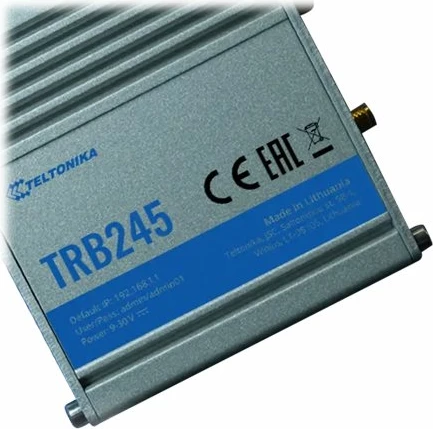 Gateway industrial Teltonika TRB245, Dual SIM, LTE Cat 4, RS232/RS485, Ethernet, Bardhë