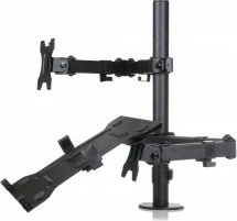 Mbajtës tavoline për monitor dhe laptop ART RAMM L-24, 13-32", Metal, i zi