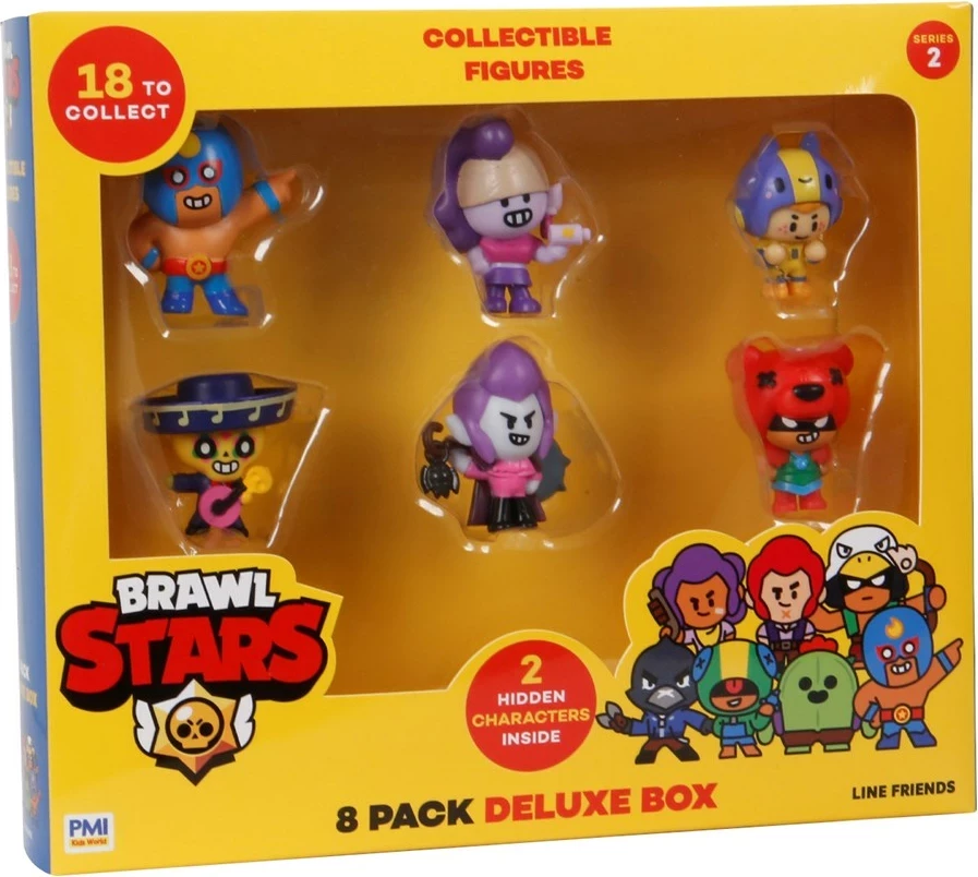 Set figurash koleksionuese Brawl Stars, P.M.I. Kids World, 8 copë, Deluxe Box, Seria 2