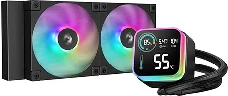 Komplet ftohës me lëng DEEPCOOL LQ240, 12 cm, i zi