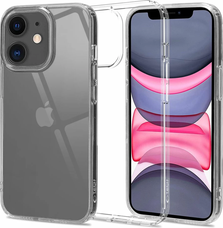 Mbështjellës Tech-Protect FlexAir Hybrid për iPhone 11, Transparent