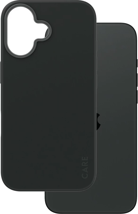 Mbështjellës PanzerGlass CARE Case MagSAFE për iPhone 16, i zi