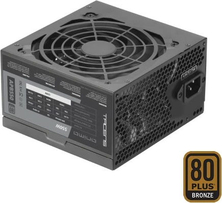 Furnizues energjie ATX, Tacens Anima APB550B, 550W 80 PLUS Bronze, jo-modular, fan 12 cm, e zezë