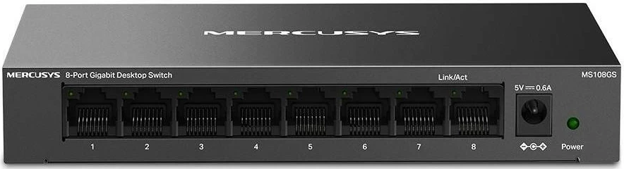 Switch Mercusys MS108GS, 8 porta LAN, i pa menaxhueshëm