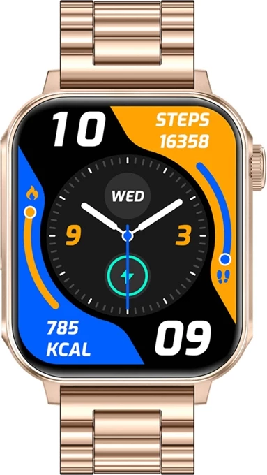 Smartwatch Colmi P80 1.83" HD, thirrje Bluetooth, 100+ sporte, IP67, rrip çelik, ari