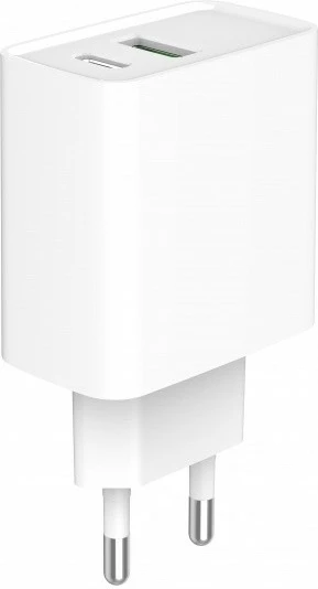 Karikues muri Gembird TA-UC-PDQC20-01-W, 20W, 2 porta USB, Bardhë