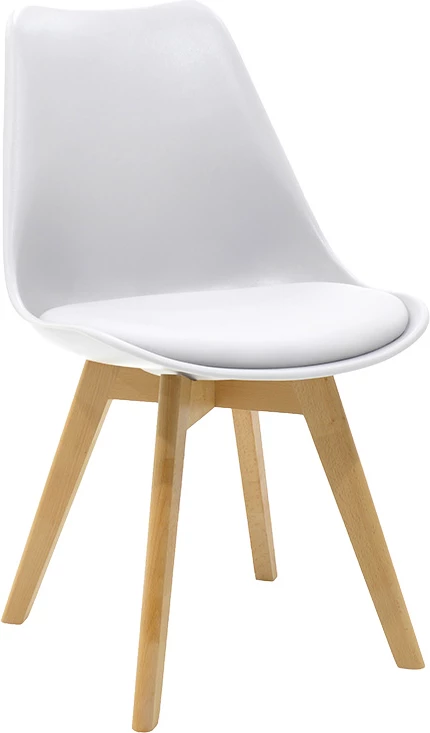 Set tavoline me karrige Julita-Gaston, ngjyrë natyrale-bardhë, Φ80x73cm