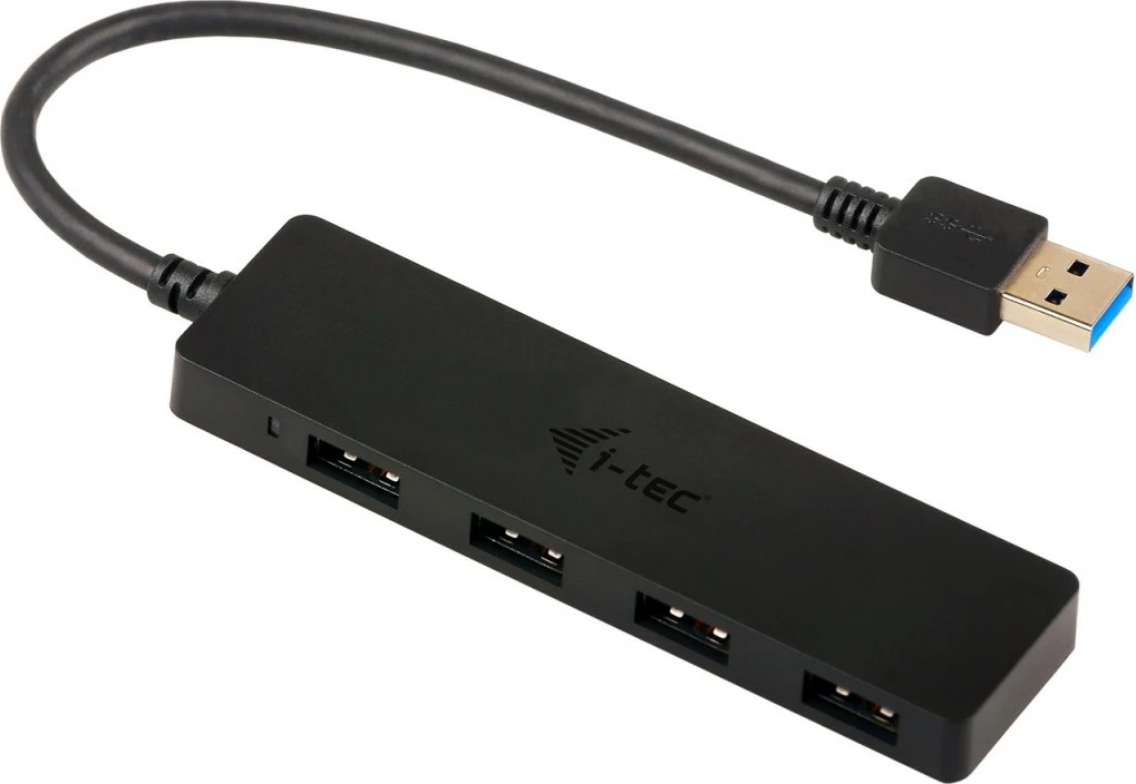 USB HUB i-tec U3HUB404, 4 porta, USB 3.0, pasiv, e zezë