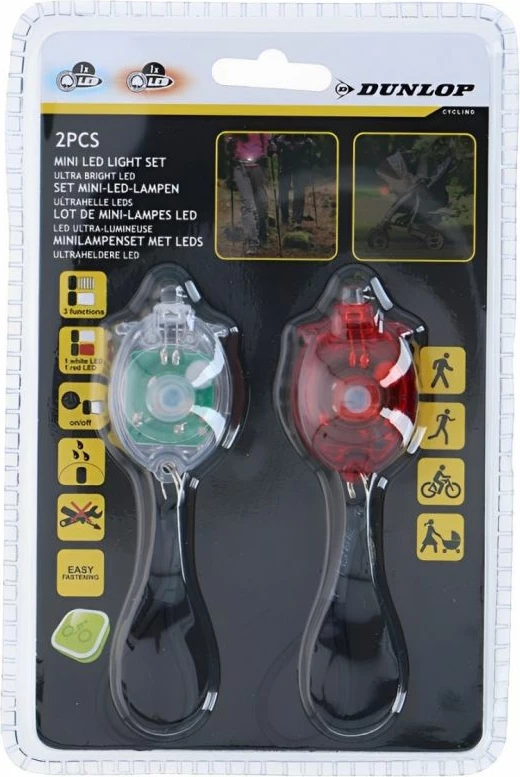Set dritash LED për bicikleta Dunlop, për meshkuj dhe femra