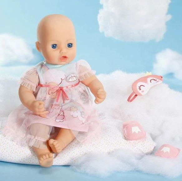 Set rrobash për kukull Baby Annabell, Zapf, 43 cm, rozë/azure