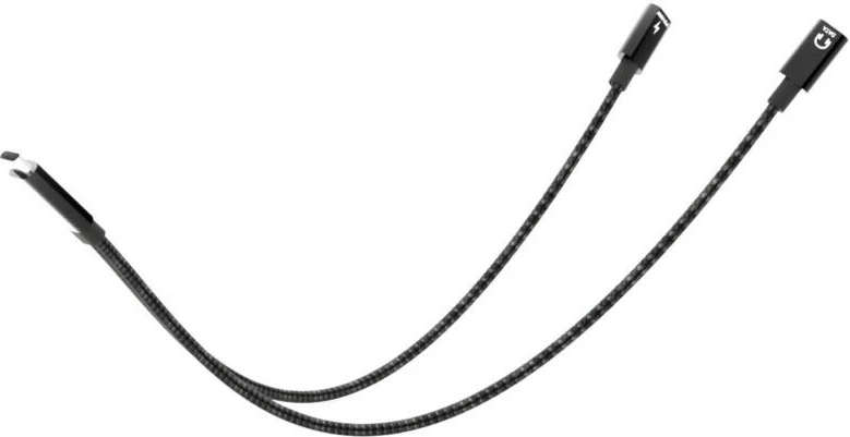 Kabllo ndarëse USB-C i-tec C31DUALSPLITTERCBLPD, 100W, 30cm, e zezë