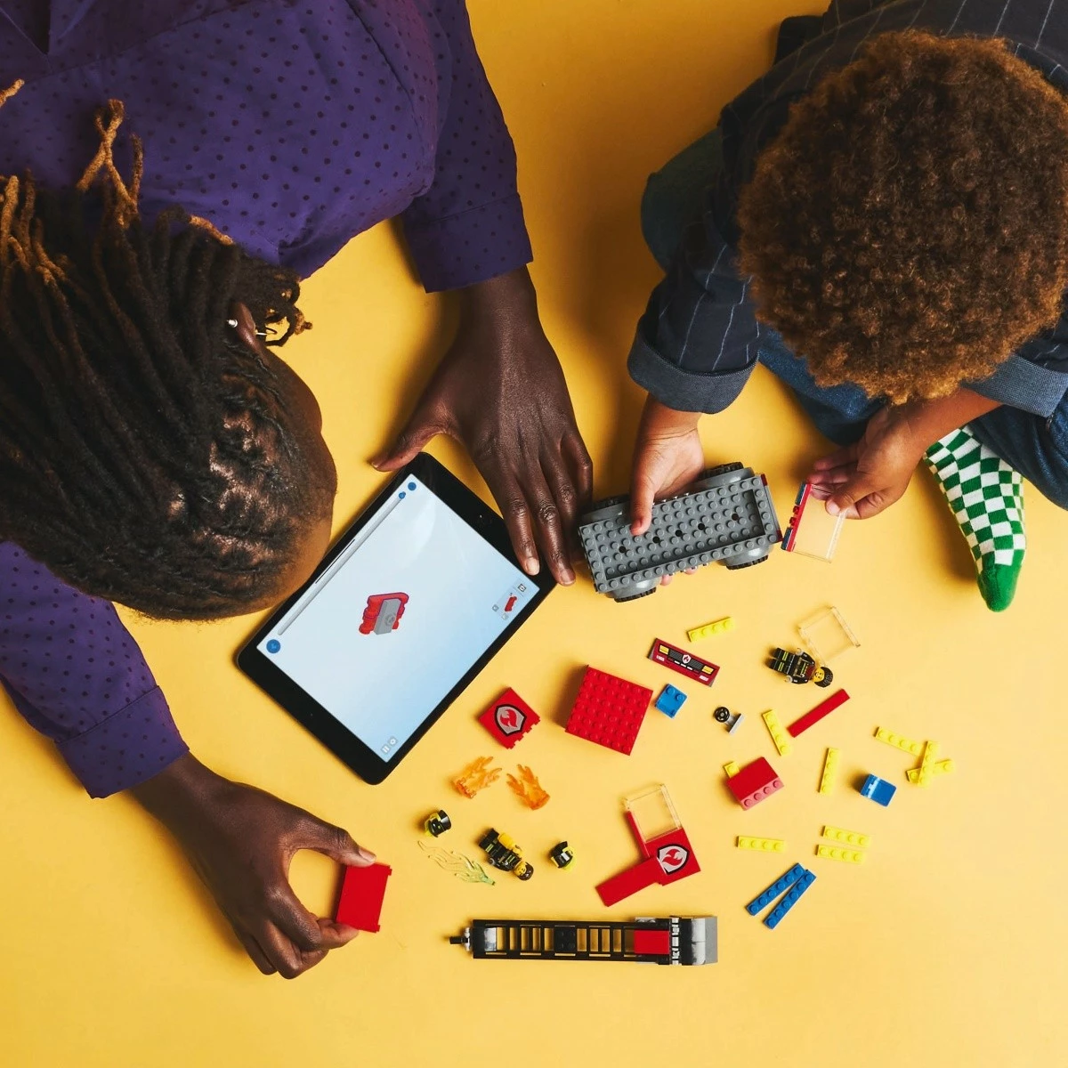 Set lodrash LEGO City 60463, Kamion zjarri me shkallë, 82 pjesë, për fëmijë, plastikë