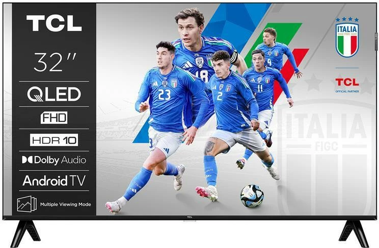 TV QLED TCL 32S59K 32 inç FHD Android TV, e zezë