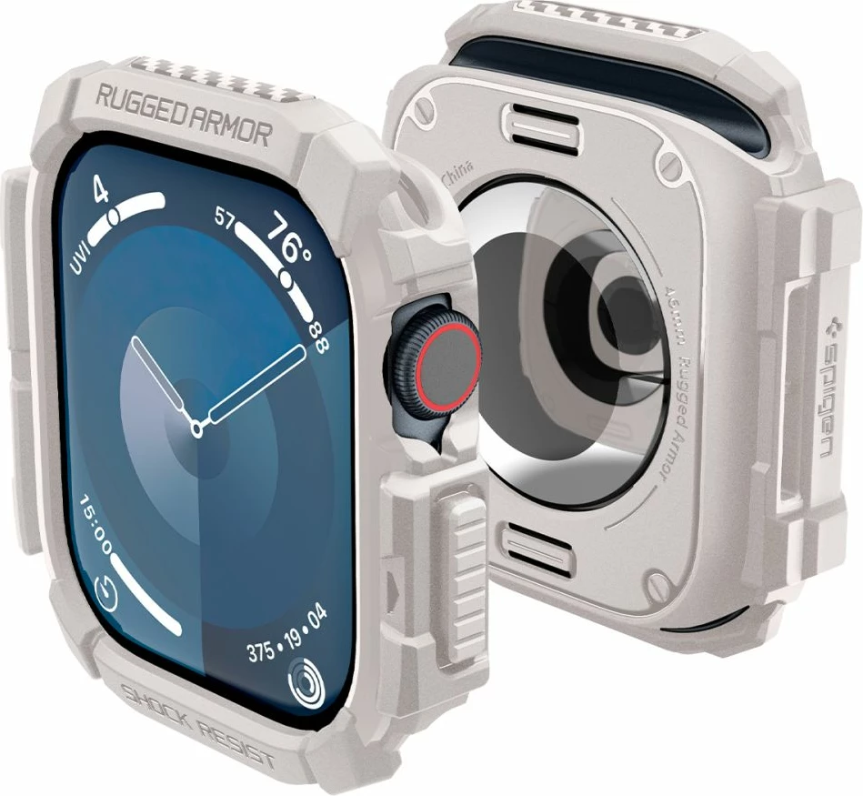 Mbështjellës Spigen Rugged Armor për Apple Watch 10 46mm, Bezhe