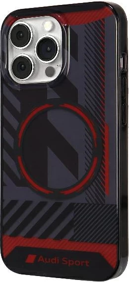 Mbështjellës Audi IML Sport MagSafe për iPhone 13 Pro Max, i zi