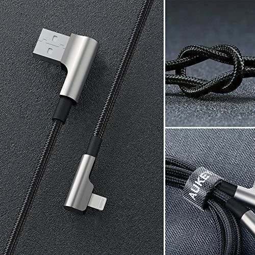 Kabllo AUKEY CB-AL01 OEM Lightning-USB, 2m, kënd 90°, e zezë
