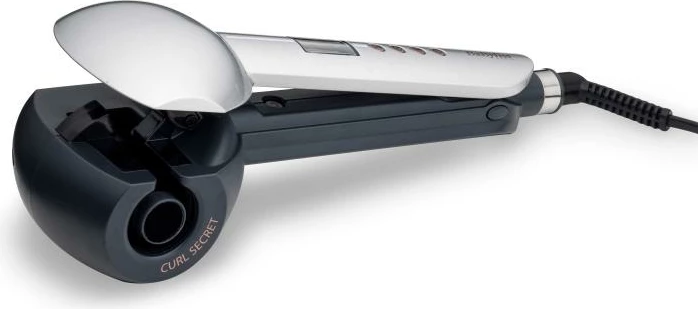 ondulues flokësh automatik, BaByliss, Curl Secret Optimum C1600E, dhomë qeramike me jone, 6 temperatura deri 230°C, drejtim kaçurrelash i rregullueshëm, zi
