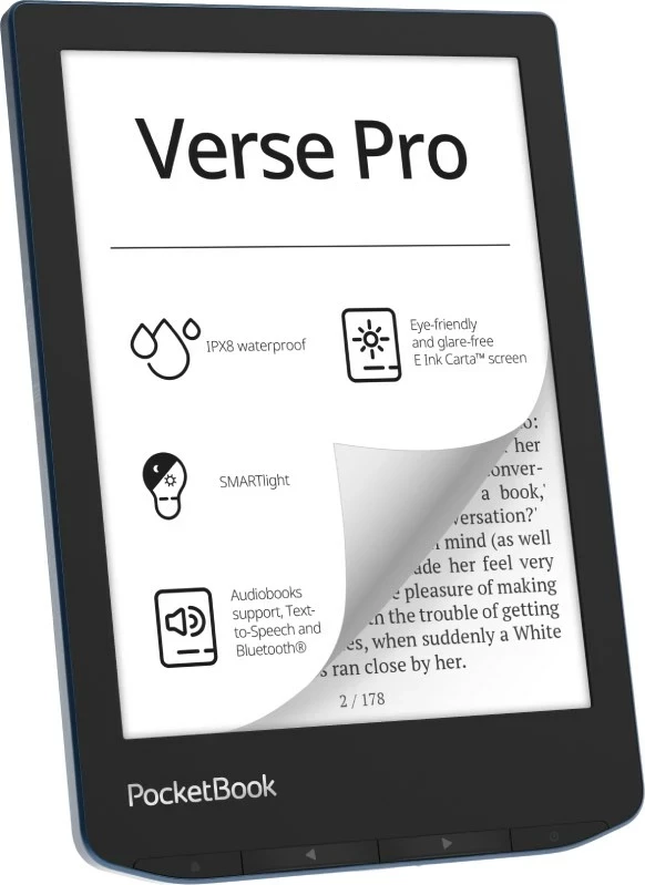Lexues e-book PocketBook Verse Pro, 6", 16GB, Wi-Fi,  i z/ i kaltër