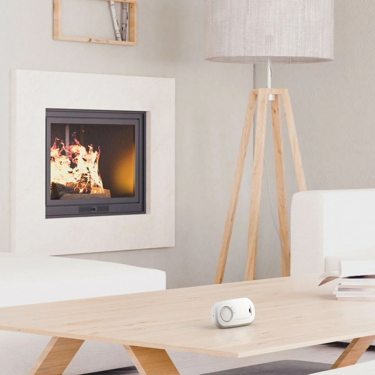 Detektor monoksidi FireAngel FA3313-INT me bateri, i bardhë