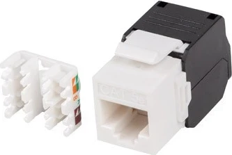Modul Keystone Lanberg, RJ45, UTP kat. 5e, pa vegla, ngjyrë argjendi