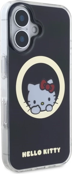 Mbështjellës Hello Kitty IML Sweet Kitty MagSafe për iPhone 16, Zi