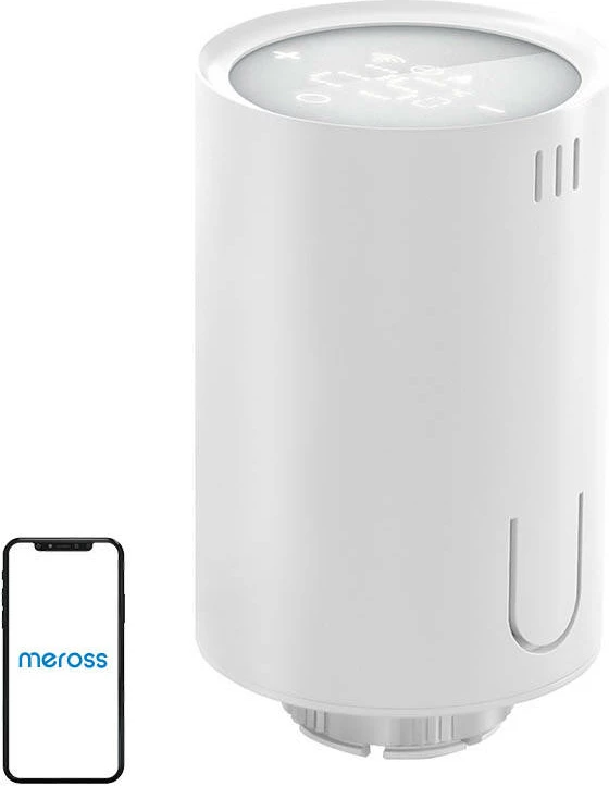 Valvul termostatike e mençur Meross MTS150HHK Starter Kit, me hub, e bardhë