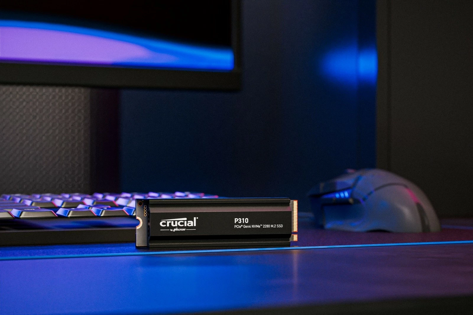 SSD Crucial P310, 2TB, M.2 NVMe PCIe 4.0, me radiator